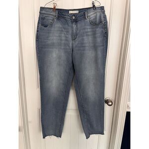 C Denim Est 1946‎ Womens 18W Jeans Hi Rise Stretch Waist Skinny Light Wash